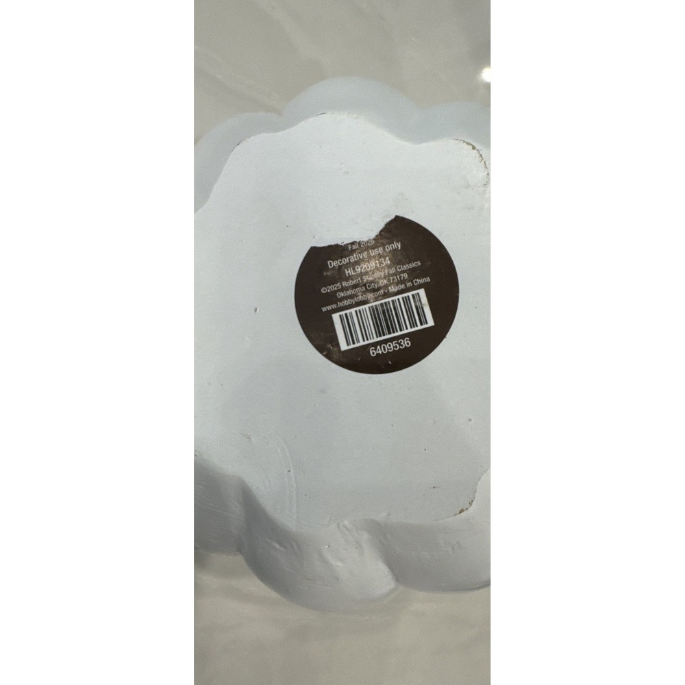 Hobby Lobby NEW Chic White Pumpkin w/ Pink Bow 8" Fall Harvest Centerpiece - Picture 8 of 8